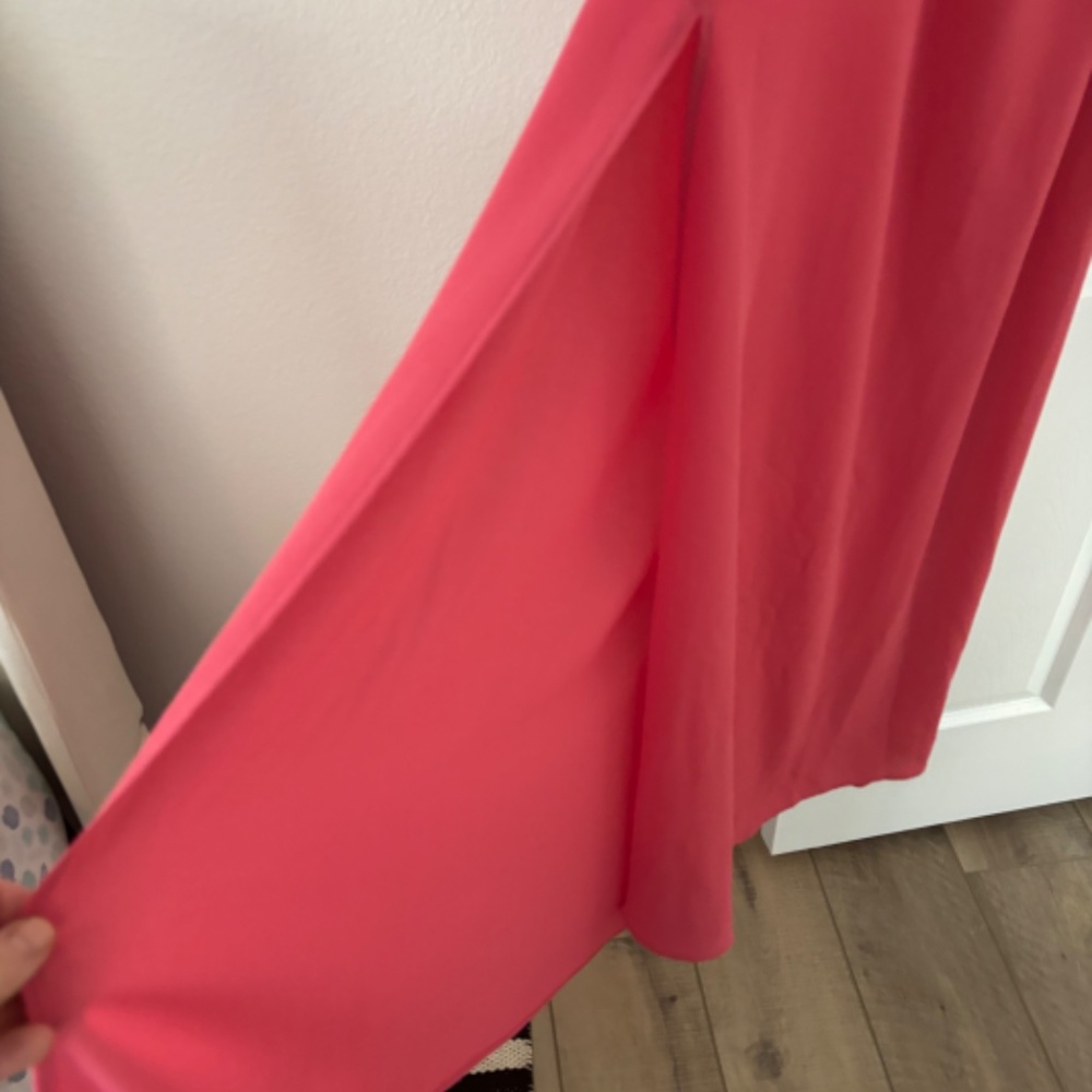 Judith March Teggy one shoulder coral/pink dress - Picture 7 of 7